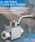High Pressure Hydraulic Ball Valve One Quarter Inch NPT 7250 PSI 500 Bar Two Way Shut Off with steel lever handle
