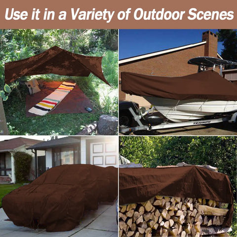 Beefy 30x40 Ft Tarp Cover 10 Mil Waterproof All Weather Protective Sheet for Equipment and Gear Construction Sites Outdoor Use Rip Resistant