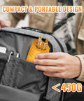 Game Changer Generator Power Adapter Converts Live 30 Amp Nema L14 30 Inlet Straight To Simple 20A Wall Sockets for portable use in a backpack.