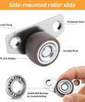 Rigid Side Mount 1 Inch Caster Wheels Built Tough For Furniture And Cabinets, Non Swivel, Low Profile Metal Casters in hand