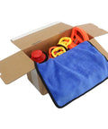 Orange Suction Cup Dent Puller Kit For Car Body Repair With Dent Remover Tool And Two Small Dent Repair Tools Includes Microfiber Wash Mitt, open box