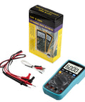 No Nonsense 6000 Count Digital Multimeter With True Rms Auto Manual Ranging For Capacitance Temperature AC DC Voltage And Current Test including test leads and box.