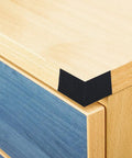 Self Adhesive Polyester Felt Tape 1.96 Inch Wide By 0.04 Inch Thick And 14.7 Feet Long Black used on furniture edge