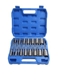 15 Piece Deep Hex Socket Set With 150mm Long Reach Nut Driver Bits For Impact Driver 1/4 Inch Hex Shank in blue case