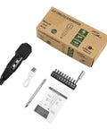 Cordless Electric Screwdriver Set With USB Charge Portable 2 In 1 Electric And Manual Driver LED Light For Precision Fixes