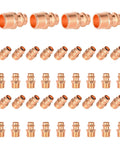 Must-Have 40 Pack 1-1/4 Inch Male NPT To 1 Inch Copper Press Adapter Set With Press-To-Connect Fittings For Copper Pipe, Leak-Before-Press Design, Durable Copper Construction For Water And HVAC Pros displayed on white background