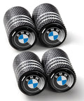 BMW Tire Valve Stem Caps Aluminum Alloy 5 Pack Black Anodized Finish Protect Valve Stems From Wear Corrosion Resistant Rubber O Ring