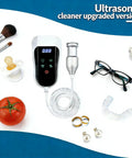 Portable Ultrasonic Cleaning Wand Featuring 60khz Sonic Cavitation Technology For Jewelry Glasses Watches And Dentures Fits Any Sink Or Bucket To Work Like A Champ And Knock Out Stubborn Grime Fast with dental guards and rings