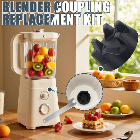 Replacement Blender Coupler Kit For KSB5 And KSB3 Series DIY Friendly 9704230 Compatible With Spanner Tool Includes WP9704230VP WP9704230 AP2930430 PS401661 1.42 Inch OD Shaft 6mm Center Hole, black coupler and wrench