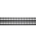 Top Shelf 48 Port Blank Keystone 2U Patch Panel, 19 Inch Metal Rackmount Housing, high density for network installations.