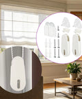 Universal Window Blinds Cord Tensioner Kit For Smooth Pulls And Tight Safety Grip Includes Durable Rubber Pad And Mounting Screws For Zero Hassle Wall Install Today displayed with tension modules and screws.