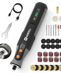 Lightweight Cordless Rotary Tool With Bright Led Halo And Fast Charge Battery Featuring Five Speeds At 28000 Rpm for precise crafting tasks.