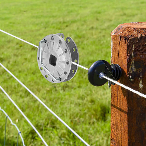 20 Pack Aluminum Fence Tensioners Inline Quick Tension Strainers for Electric and Farm Fences Universal 5mm Wire Fit Rust Resistant