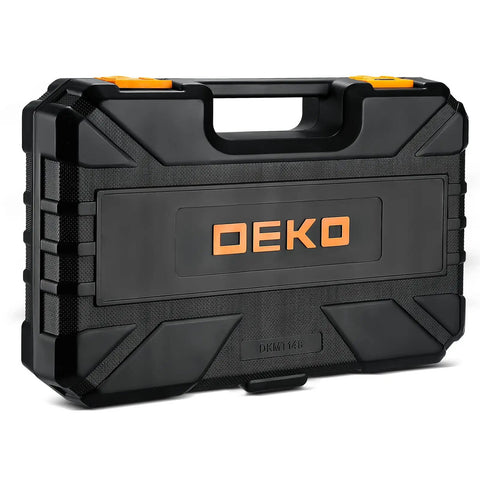 Ultimate 148 Piece Home Repair Tool Kit Set With Durable Chrome Finished Alloy Steel Tools Ergonomic Anti Skid Grip Handy Toolbox case