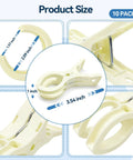 Heavy Duty Balloon Arch Clips In Pack Of Ten Beige Spring Towel Clips Fit 3.5 Inch Backdrop Stand size details and close-ups