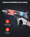 Handheld operation of Induction Heater Bolt Removal Kit 1500W 110V Magnetic Induction Heating Tool with ergonomic grip