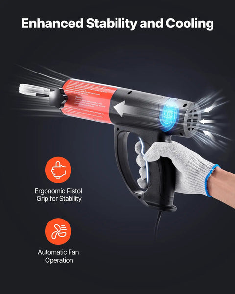 Handheld operation of Induction Heater Bolt Removal Kit 1500W 110V Magnetic Induction Heating Tool with ergonomic grip