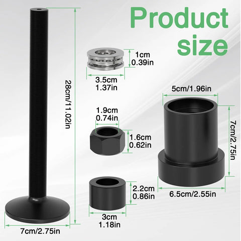 Product size details of All In One Inner Axle Seal Installation Tool With Thrust Ball Bearing For Dana 30 44 60 Front Differentials Kit