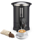 Workhorse 120 Cup Commercial Coffee Maker With 18 L Stainless Steel Urn Double Layer Hot Beverage Dispenser with coffee cup