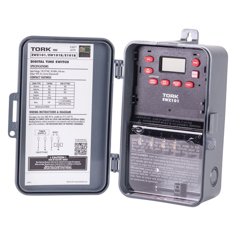 EWZ101 Astronomic Control Timer with Auto On Off No Fuss 7 Day 24 Hour Scheduling 20 On Off Cycles Per Day Manual Override DST