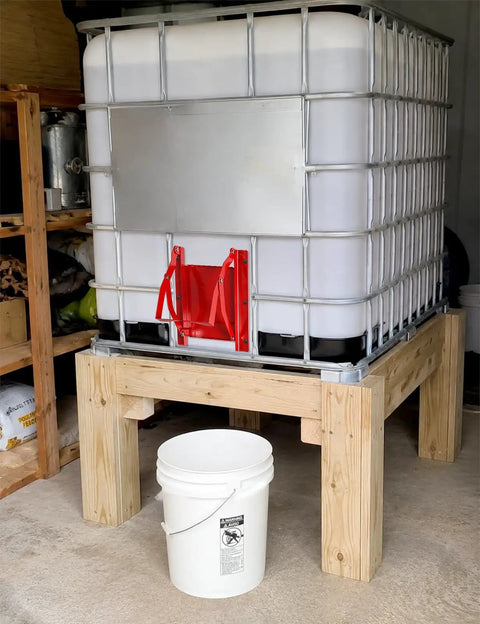 9X9 Heavy Duty Sliding Grain Gate Built Tough For Barns And Ibc Totes Smooth Manual Flow Control Rust Proof Steel on IBC tote.