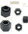 Half Inch And Quarter Inch Router Collet Chuck And Nut Replacement Kit With 12.7mm Collets Quick Fit for 618 Series Bosch Skil