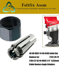 Replacement Collet Nut For One Quarter Inch Collet Routers And Angle Grinders Compatible With 2723-20 2784-20 2784-22 43-44-0043