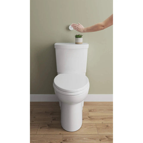 Touchless Toilet Tank Only With 1.28 GPF Single Flush, Hands-Free Sensor For A Cleaner Bathroom, Easy Install, White