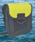Leg Mounted Cargo Pocket For Scuba Diving With Strap On Pocket, Large Yellow Grab And Go Utility For Dive Gear, Tools, Lights, Camera