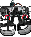 Beefed Up Tree Climbing Harness With Padded Waist And Leg Straps Large Size 300kg Weight Limit 25kN Breaking Strength Nylon Gear