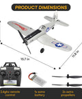 Ready To Fly 4 Channel RC Plane For Adults With Beast Performance, Advanced Foam Construction, Propeller Saver Upgrade