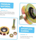 Heavy Duty Sliding Door Rollers With U Shaped Track For Smooth Motion Replacement Hardware, close-up of roller and components