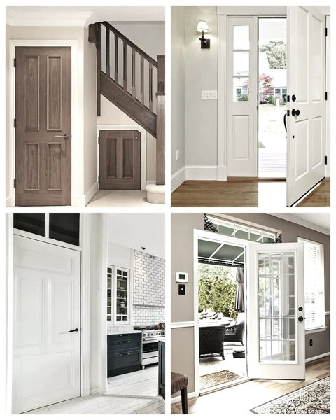 Interior doors showcasing Invisible Drive-In Closet Ball Catch Hardware, 2 Pack Black Finish, Adjustable Ball Latch.
