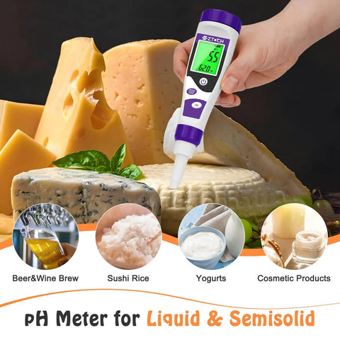 Pro Grade Digital Food PH Meter For Home Canning And Fermentation Great For Sourdough Bread Cheese Sauces Water Brewing Meat