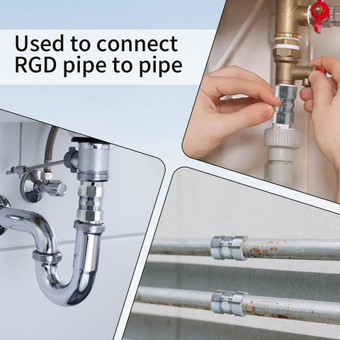 10 Pack Steel Compression Rigid Couplings Built Tough Heavy Duty One Half Inch Zinc Plated Threadless Conduit Fittings With Spring Coil For Connecting Rigid Tubes To Tubes Metal Electrical Conduit Connectors used to connect RGD pipe to pipe