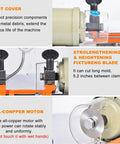 Heavy Duty Key Duplicator Cutting Machine For 110V Metal Keys with dust cover, blade fixture, and all-copper motor