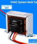 24V 50VA Control Transformer For HVAC Furnaces With Isolation Multi Tap Primary 120V 208V 240V And 24V Secondary