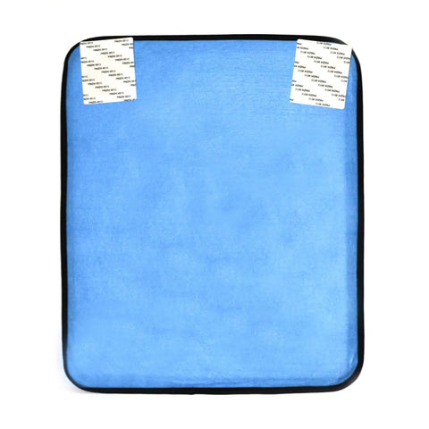 Back view of Durable Microfiber Fencing Target With Bullseye For Saber Foil And Epee Self Training At Home Gear, blue surface.