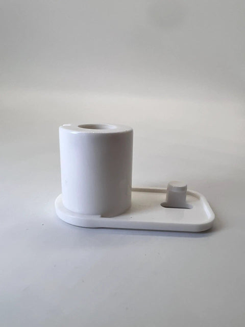 RV Camper Trailer Refrigerator Freezer Shell Assembly Left Door Upgrade Replacement Easy Install Compatible With Dometic 2002236004 And 2002236012 Freezer Door Spring Housing Pair Non OEM Fits RM2310 RM2333 RM2350 RM2 Models close-up view