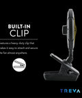 Side view of 5 Inch Battery Powered Clip On Fan With Clamp 2 Pack showing built-in clip and pivot functionality.