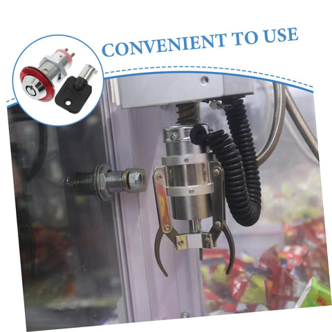 Solid Vending Machine Lock And Keys Replacement Kit For Drink Snack Soda Dispensers Plus Heavy Duty Keyed Cylinder Security Hardware on arcade cabinet