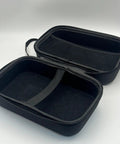 Tesla NACS To CCS1 Adapter Storage Case Eva Nylon Protective Gear Bag With Sturdy Handle, opened showing interior organizers.