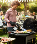 Person using Powerful Propane Torch For Grillin And Cookin, Grilling Steak, Searing, Sous Vide, Welding, And Wood Burning, Adjustable Flame