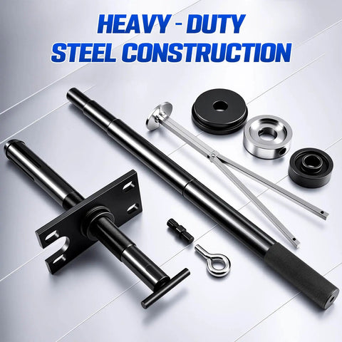 Drop Dead Simple Gimbal Bearing Puller And Installer Jig For Alpha Alpha One Mr Bravo Omc Cobra Volvo Sterndrives showcasing heavy-duty steel parts.