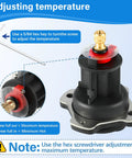 Mixer Cap and Pressure Balancing Unit Repair Kit for Kohler Shower Valves K-304 use hex key to adjust temperature