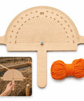 Jobsite Ready Wooden Angle Finder With Bright Orange String Line 12 By 10 Inch Birch Plywood Ruler Expert Degree Layout Gauge For Fencing Framing And Diy Work That Nails The Angle Every Time with orange string and ground setup.