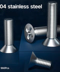 Beefy 960 Piece Laptop Screws Set In 304 Stainless Steel Flat Head Countersunk Machine Screws For SSD Drives display
