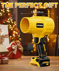 Cordless 20V Max Leaf Blower with 40000 RPM brushless motor on table with gift boxes, no battery or charger included