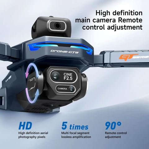High definition main camera on Mini Drone with HD Camera and Sweet 4.3 Inch LCD Screen, Foldable Quadcopter, Cine F2.5 lens detail.