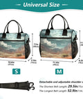 Desert Landscape Cloud Large Cooler Bag With Leakproof Insulated Lunch Tote For Women Portable Soft Cooler For Beach, sizes S and M shown